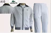 jogging lacoste sport wear survetement man 2013 chaud a10 blanc noir